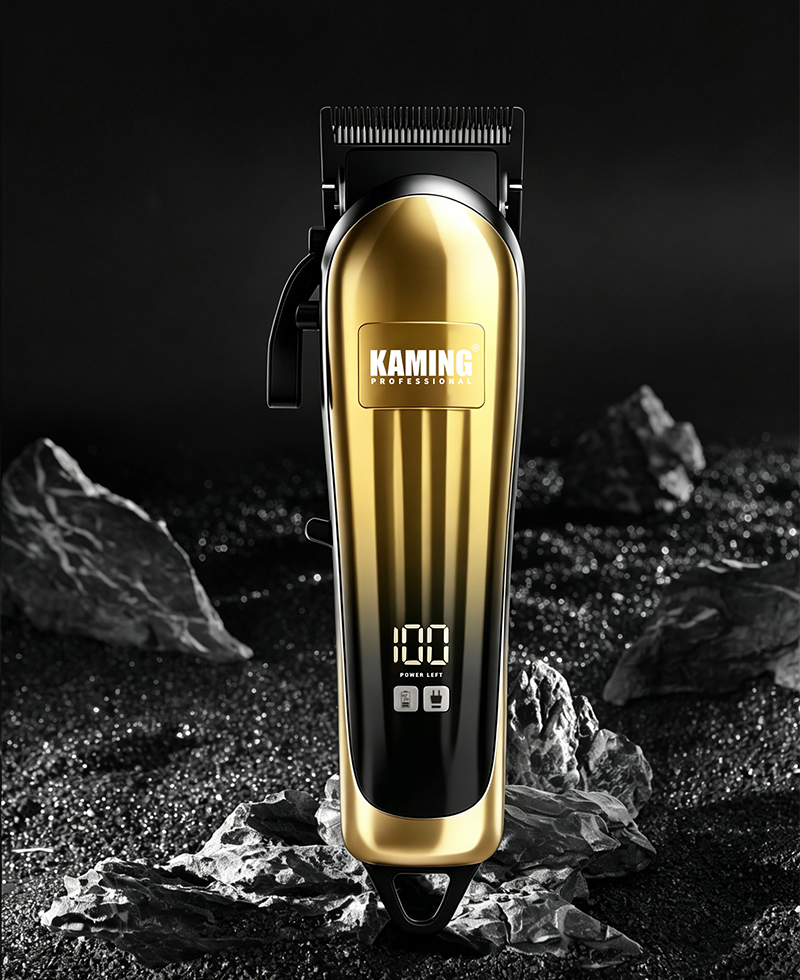 قیچی برقی خانگی Kaming802 صفحه نمایش دیجیتال قیچی برقی با کیفیت بالا موبر حرفه ای اصلاح کننده مخروطی