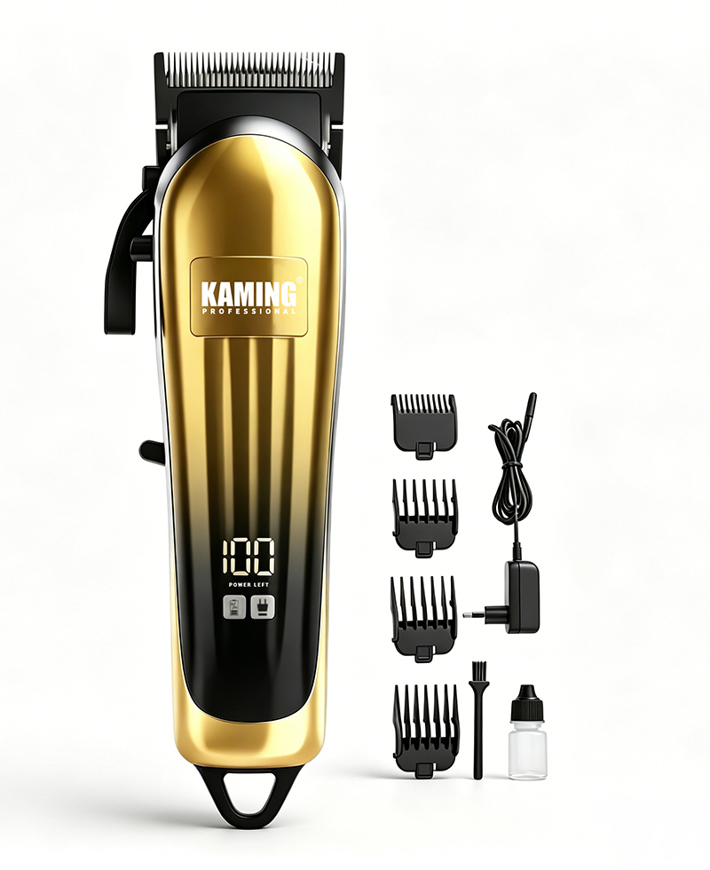 قیچی برقی خانگی Kaming802 صفحه نمایش دیجیتال قیچی برقی با کیفیت بالا موبر حرفه ای اصلاح کننده مخروطی